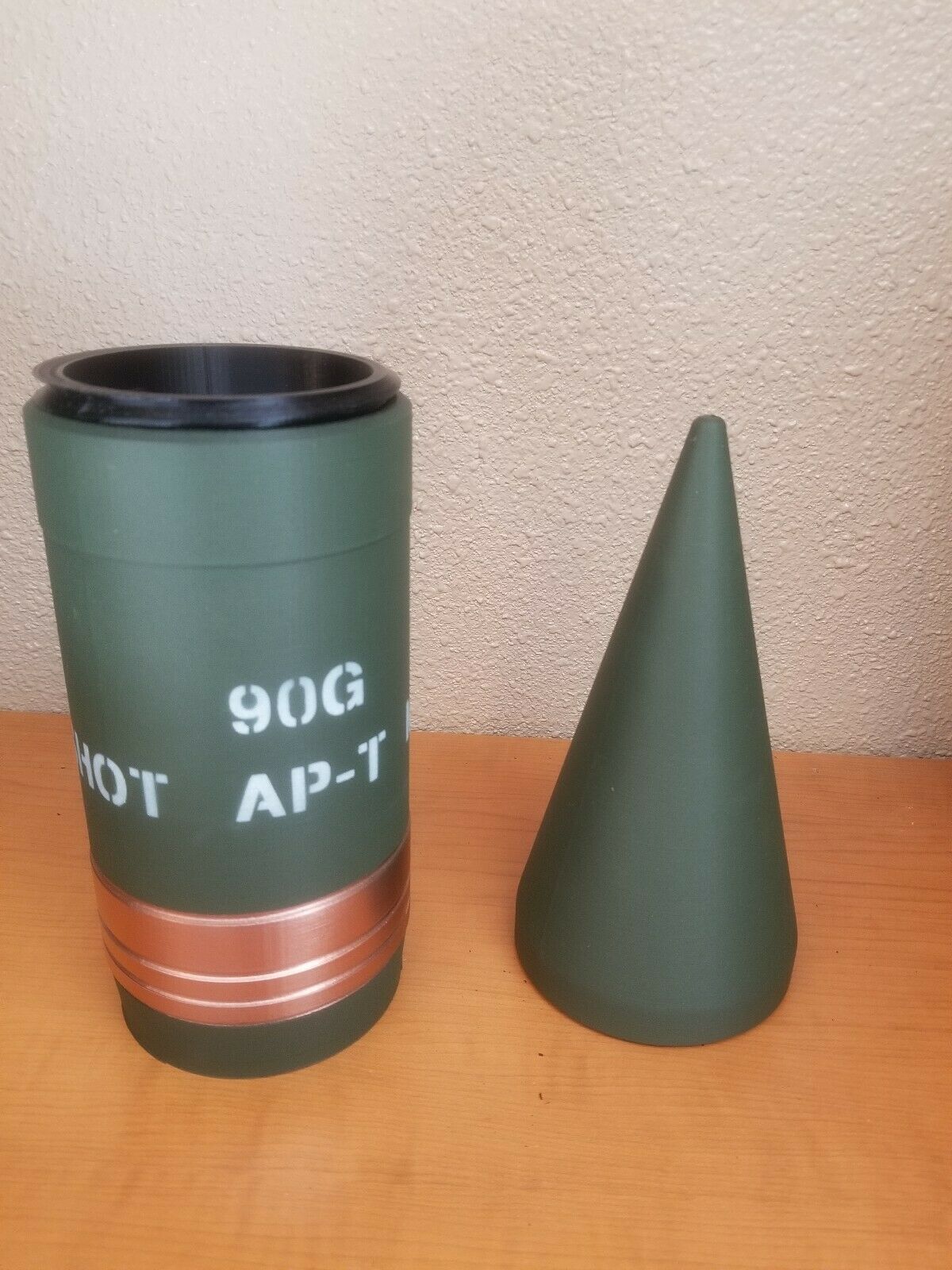 INERT 3D Printed 90MM M318 AP-T Shell  - Life Size