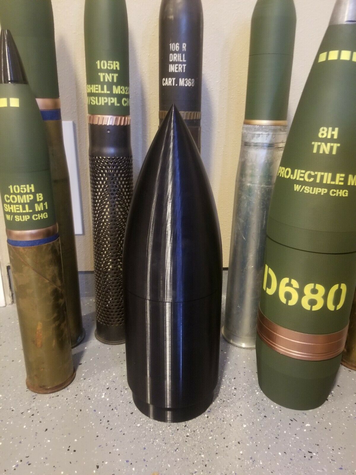 Tomahawk Missile Tip, inert 3D-printed replica by Redleg3D