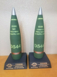 3D Printed 155mm Mini Howitzer Shell - 12 Inch - TNT or COMP-B