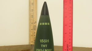 3D Printed 155mm Mini Howitzer Shell - 12 Inch - TNT or COMP-B