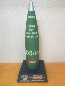 3D Printed 155mm Mini Howitzer Shell - 12 Inch - TNT or COMP-B