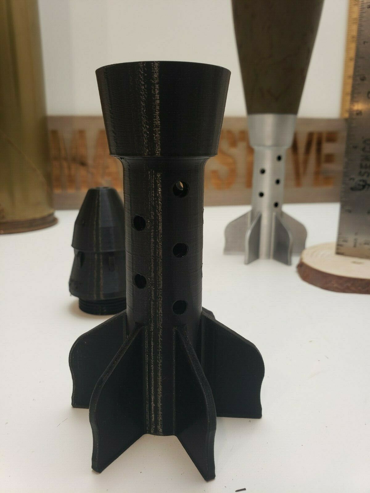 81mm Mortar Body - 3D printed Tail fin  - Super Strong! - Life size!