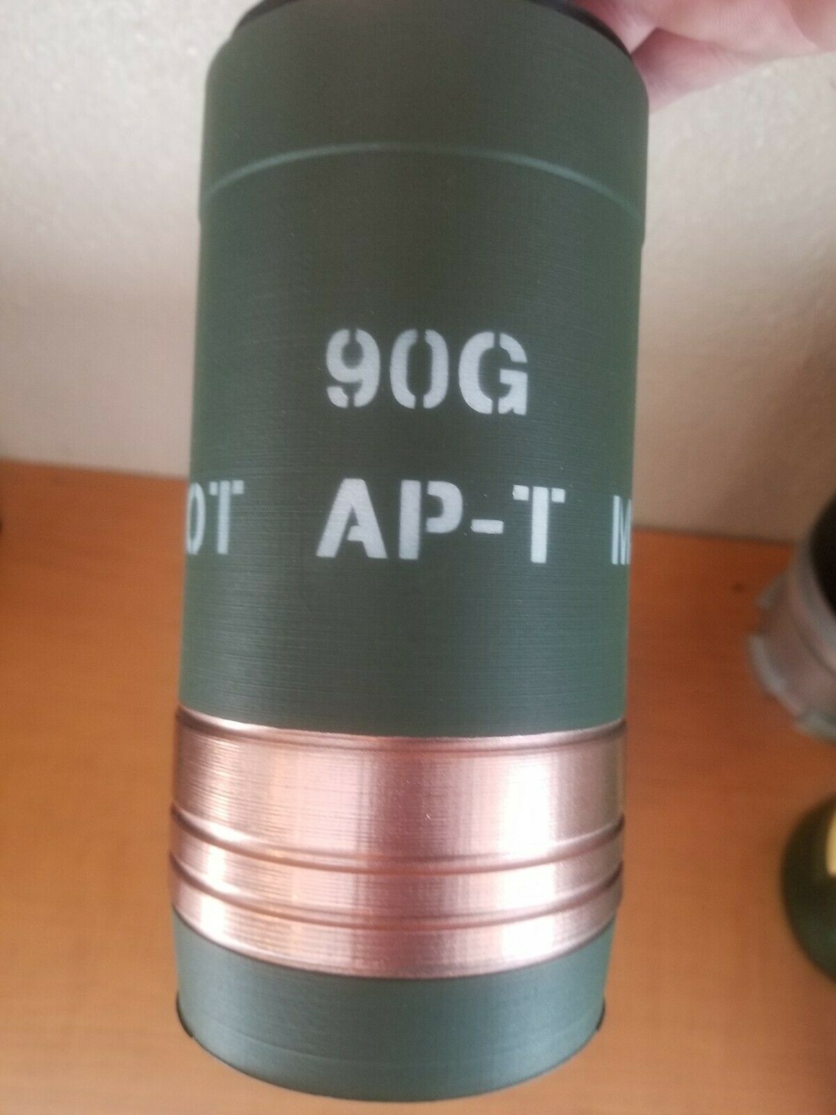 INERT 3D Printed 90MM M318 AP-T Shell  - Life Size