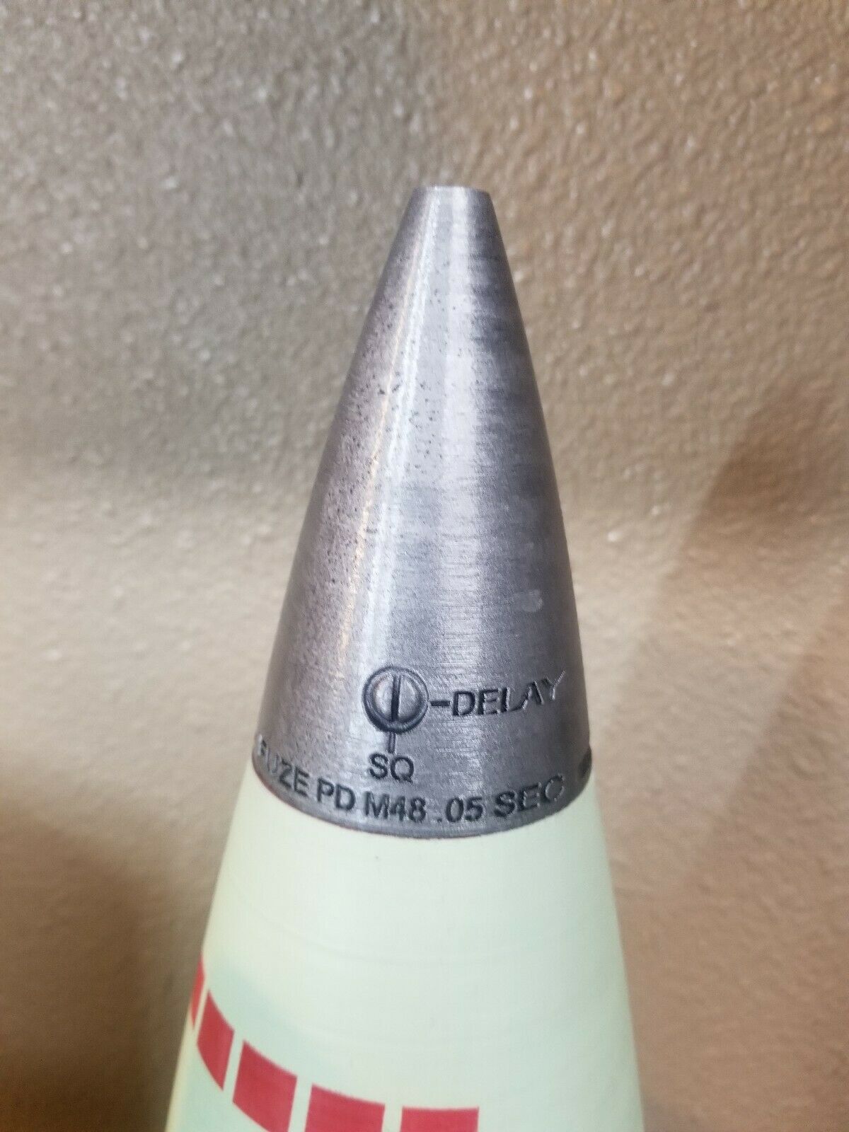 155mm D550 Smoke M110 Finish -  White  Phosphorus Howitzer Shell Whiskey Stash!