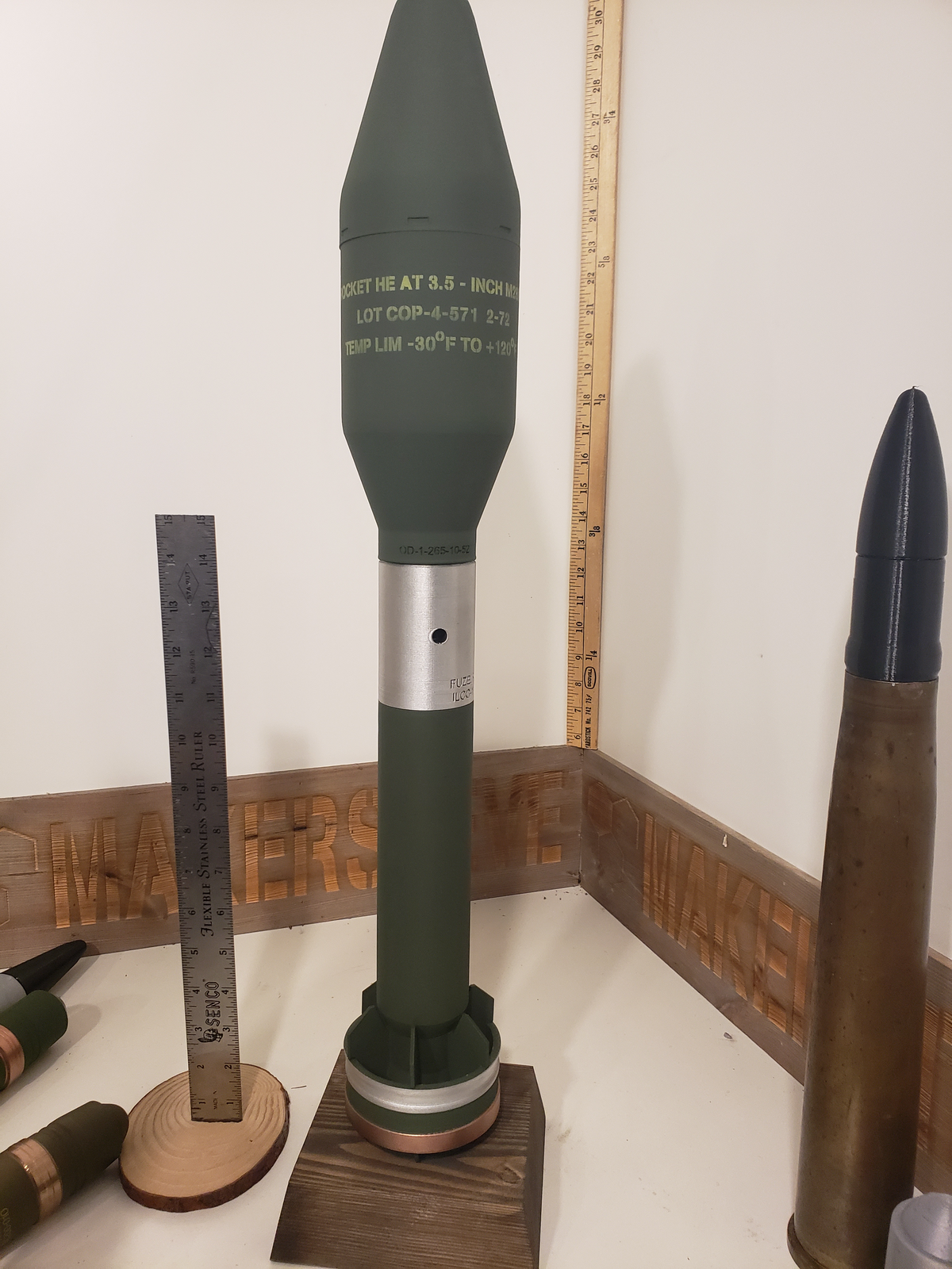 3D Printed M28A2 Super Bazooka Replica - plastic - fake - reenactment